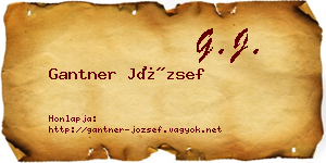 Gantner József névjegykártya