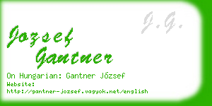 jozsef gantner business card